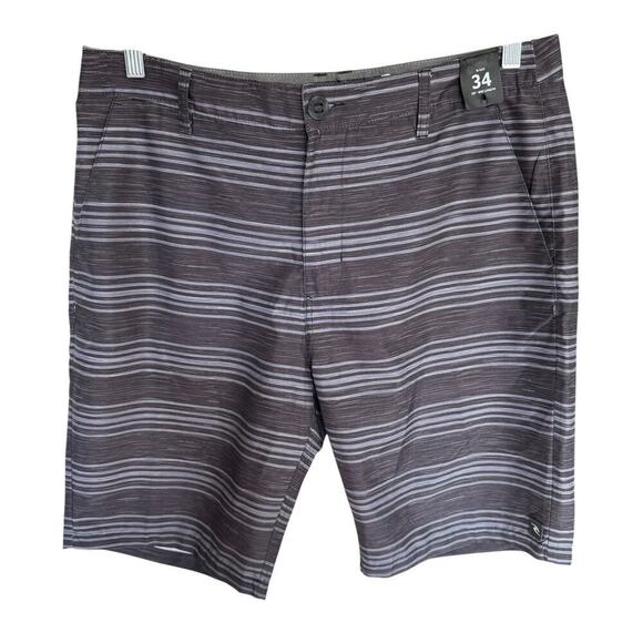 Rip Curl Boardwalk Shorts Mens 34 Stripe 20" Midlength Surfing Beach Coastal NWT - Picture 1 of 13